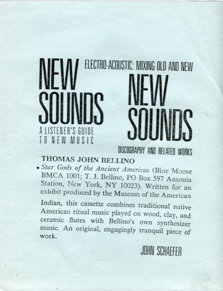 Star Gods of the Ancient Americas New Sounds Feature